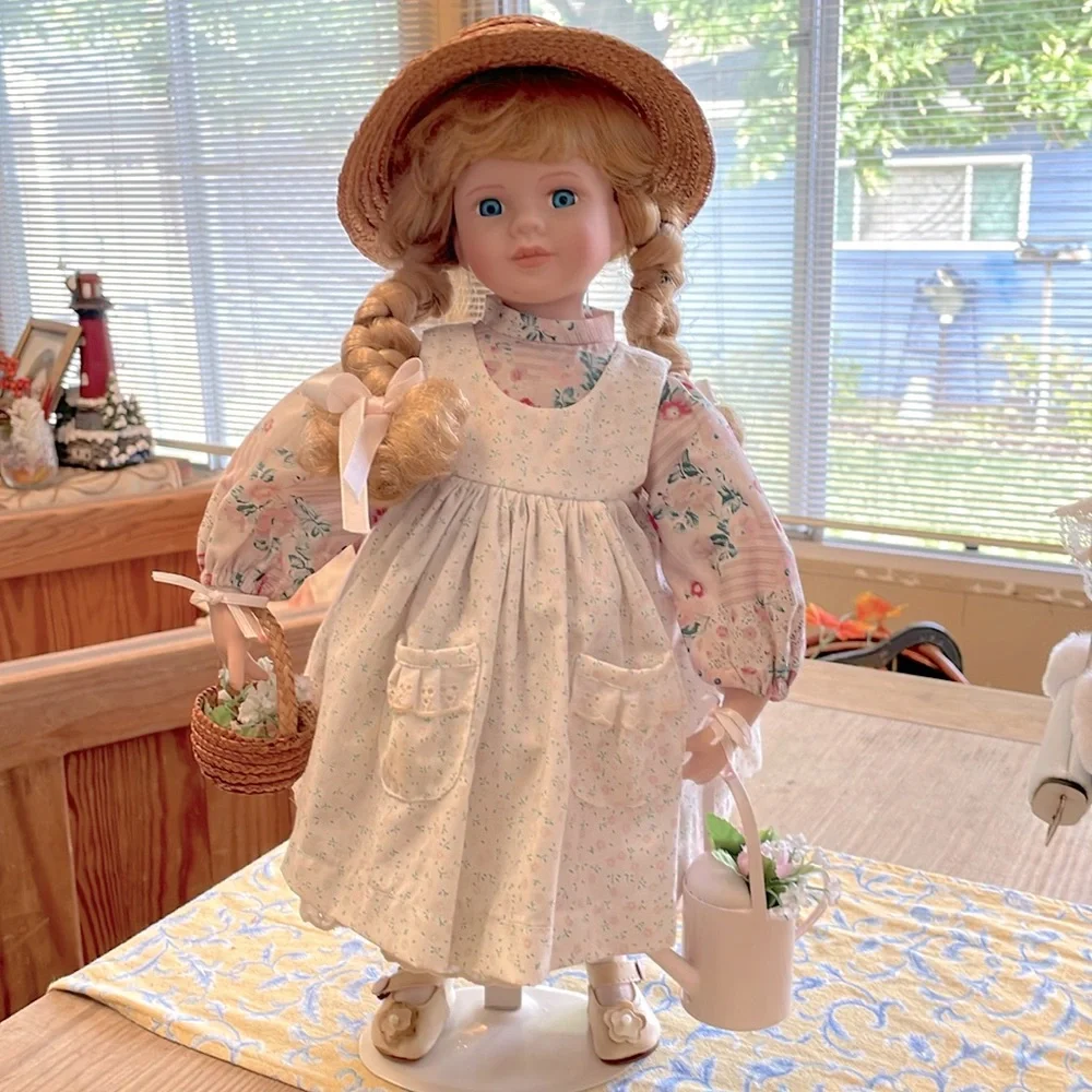 Avon Special Memories Gardening Doll with Flower Basket and Water Can Pr…